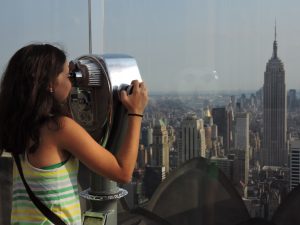 Vista del Empire State Building desde el mirador Top of the Rock en Nueva York.