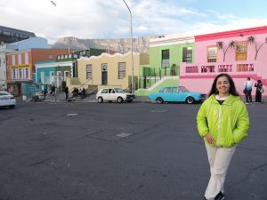 Casas de colores en el barrio de Bo-Kaap en Ciudad del Cabo